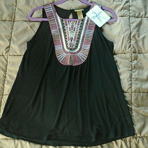 NWT Wrangler sleeveless tank Sz L Black